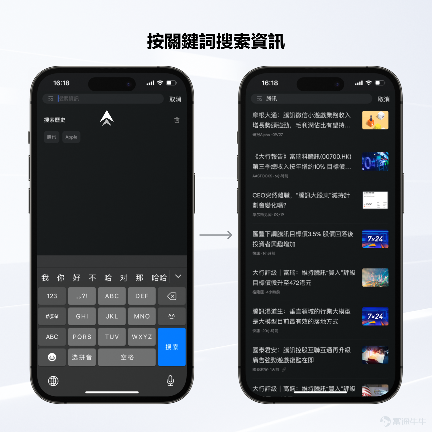 親愛的牛友們，大家好～ 經過反覆的推敲和打磨，牛牛APP終於迎來了全新的界面體驗升級[加油呀] 這次升級的目標是提升牛牛的易用性：無論你是投資新手還是高手，都能輕鬆自如地使用牛牛。 我們相信，每一個簡化的步驟、每一次流暢的互動，都將為你帶來更多便利，讓你輕鬆把握每一個投資機會。 接下來就請跟隨我們的步伐，探索焕然一新的牛牛頁面～ 市場：從宏觀分析到潛力相關資產，全面探索股市異動 「全球市場都在發生什麼」，是牛友們在市場頁面最想看到的信息。 所以我們新增了【概況】欄目，用來總覽全球行情； 而原本【機會】欄目下的熱力圖、財報日曆等工具，已經搬到【美股】等細分市場欄目中。 概況：發現全球行情變化 1、匯集全球市場指數，全球市場狀況一目了然 2、可查看指數期貨、商品期貨、外匯、債券的即時變動 美股等分市場欄目：一站式追蹤市場潛力股 你可以透過熱力圖、財報站、經濟日曆、特色榜單等投資工具，深入挖掘該市場的投資機會。 個股：分類清晰，常用功能易發現 個股頁信息太多，想要的信息不知道該在哪裡找？ 在新版頁面中，我們將功能信息重新分類，為你帶來更流暢的使用體驗~ 原有的【...