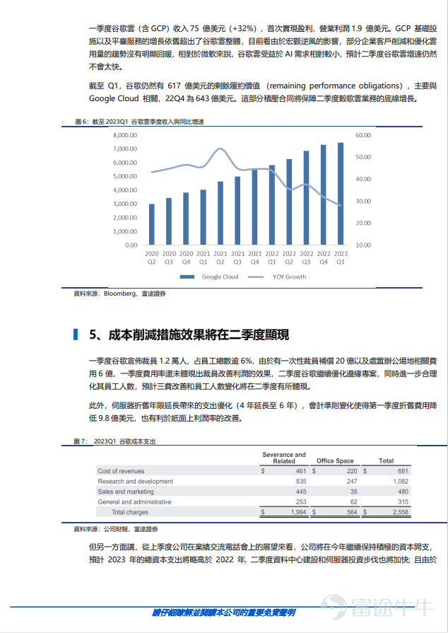 Event Google (GOOGL.O) is expected to release its second-quarter financial report on July 25th, Eastern Time. Since hitting a low at the beginning of 2023, Google has been strongly rebounding since March, recording an increase of about 40 points to date. Key Points 1. Advertising business revenue accounts for as much as 80%, and is expected to return to growth in the second quarter. Google has multiple business types, mainly including Google services and Google Cloud from a revenue perspective. Advertising revenue accounts for more than 80% of Google's total revenue and contributes to the core source of income. It can be divided into advertising for search and other business, Google Network, and YouTube advertising business. Multiple economic data in the second quarter indicate that the US economic environment is relatively resilient. As the economic expectations transition from strong recession at the beginning of the year to weak slowdown or weak growth, it will affect the advertising timing for advertisers this year. 2. The search market share is stable, with weakened impact from BING. Google's market share of the search market remains stable. As of the second quarter, Google's search engine market share was 92.64% (-0.47% QoQ / +0.8% YoY), while Microsoft's Bing market share declined to 2.77% (0% QoQ / -0.43% YoY). After the hype of ChatGPT settled down, consumers seem to have chosen to return to Google search, and the impact of Bing has weakened. Google search's moat remains strong and is expected to...