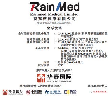 New stock offering | Runmaide-B starts offering today, expected to be listed on July 8th.