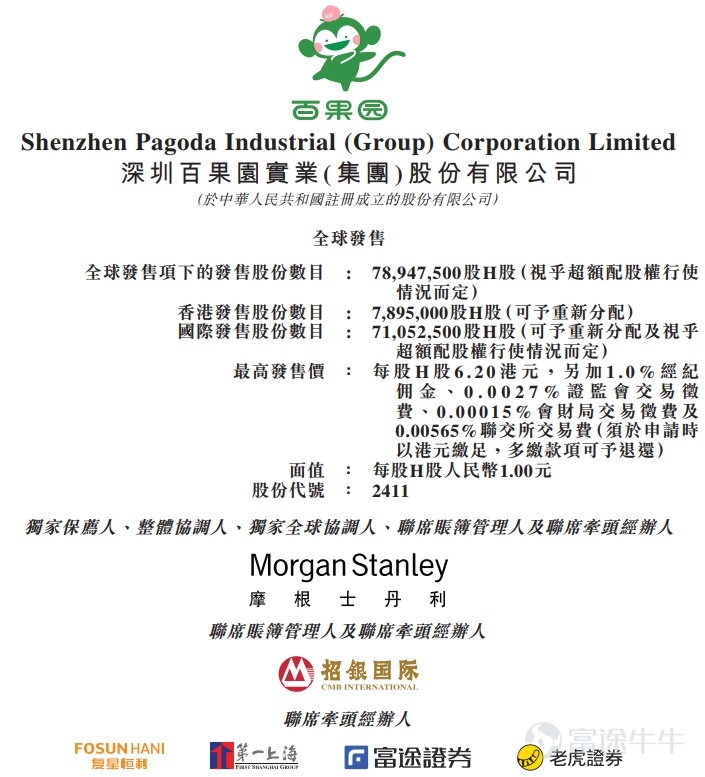 富途資訊12月29日消息,$百果園集團 (02411.HK)$正在招股中,於2022年12月29日至2023年1月9日招股,公司擬發行7894.75萬股股份,其中公開發售789.5萬股,國際發售7105.25萬股,每股發行價5.0-6.2港元,每手500股,預期將於2023年1月16日上市。 百果園集團是中國最大的水果零售經營商。根據弗若斯特沙利文的資料,按2021年水果零售額計,公司是中國第一大水果零售商,佔中國總市場份額1.0%,而五大參與者合計佔總市場份額3.6%。同時,按水果零售額計,公司亦在中國所有水果專營零售經營商中位列第一。公司擁有中國水果行業最大的分銷網絡。 百果園集團擁有多個全國知名的水果品類品牌和渠道品牌,經營中國最大的貼近社區、線上線下一體化及店倉一體化的水果專營零售網絡,爲消費者提供及時達、次日達等靈活的配送服務。 百果園通過內部發展及外部賦能,從水果種植到零售端對整個產業鏈施加影響及實施管理。公司參與種植以確保生產高質量的水果,實施全產業鏈專業化、標準化品質管理,爲消費者提供好吃不貴的水果...