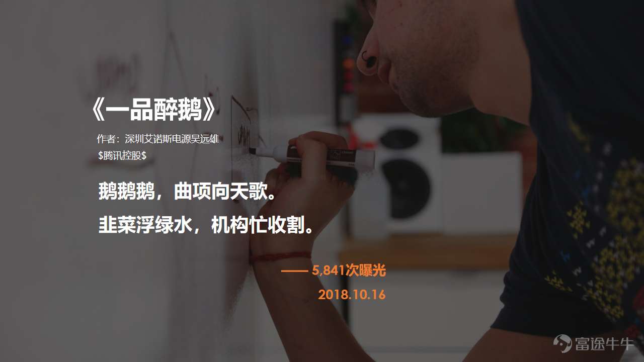 Tomorrow is the Double Ninth Festival, a traditional Chinese holiday celebrated on the ninth day of the ninth lunar month. Originating in the Warring States period, it is a time for climbing high to enjoy the distant views, admiring chrysanthemums, and composing poetry… Poem?? Wait a minute, we at the NiuNiu Circle have poetry too! Tang poetry or Chu ci? Regulated verse or quatrains? Just sit tight—here's where the good poetry begins:@请叫我一木 @深圳艾诺斯电源吴远雄 @Protege001 @Protege001 @大吉大利 今晚食雞 @远看大球球 @10665919 @南小肚 @清则无鱼 @伊可伊 @Protege001 Speaking of climbing high, the stock market has been on a downward slope for so long—have we all forgotten what it feels like to climb?
