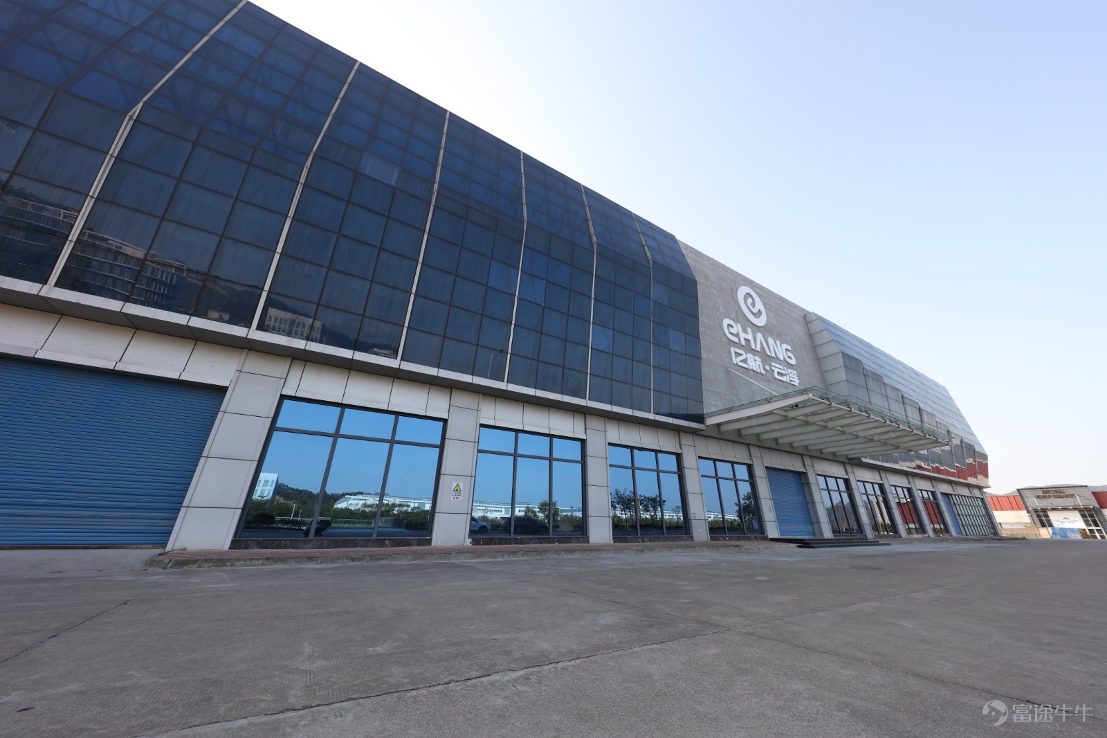 Main entrance of the Ehang Intelligent Yunfu Production Base