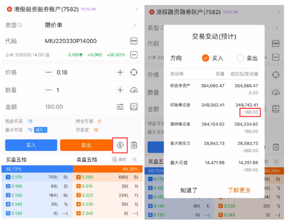 好消息！衆望所歸的期權組合按金減免策略上新啦！在風控安全的前提下，牛友們可提升資金效率，以後一份錢，當兩份花！[鼓掌][鼓掌][鼓掌] 📣本次有哪些新增？ 1. 價差策略的按金減免 價差策略 (Spread) 由期權規模相同的兩個看漲期權或者看跌期權期權組成。 價差策略 (Spread) 的組合持倉會得到按金減免，減免額取決於兩個期權各自的按金要求、期權間行權價以及到期日的差別。  2. 跨式策略的按金減免 跨式策略 (Straddle) 由期權規模、到期日相同的一張看漲期權和一張看跌期權期權組成。 跨式策略 (Straddle) 的組合持倉會得到按金減免，減免額取決於兩個期權各自的按金要求。 含有：跨式策略、寬跨式策略 ✅目前已支持哪些策略按金減免？ 截止2022年3月，富途已支持5大類、17種期權組合按金的減免，減免幅度高達100%。 股票擔保策略（covered call）——已經於21年10月上線 持倉組合時，組合內的Call空倉不收取按金； 持有正股時，下單賣Call不收取掛單按金。 價差策略 (Spread)* 持倉組合時，Debit ...