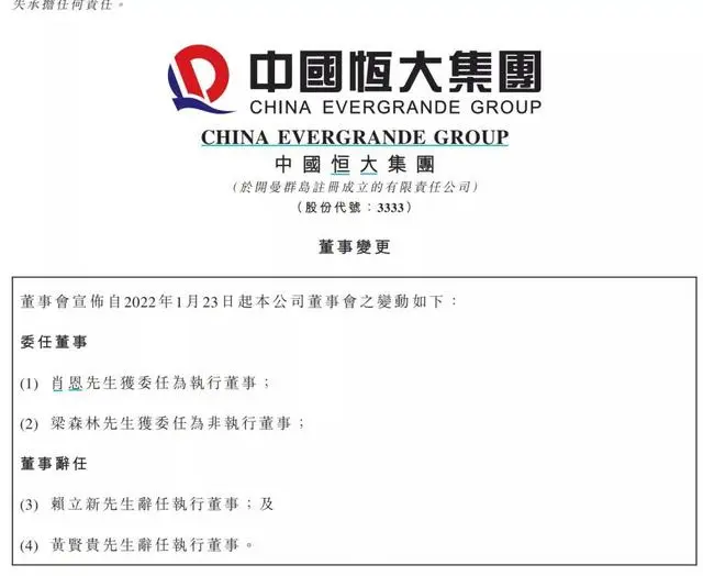 The board of directors of China Evergrande welcomed the first “foreign aid” and a “major figure” entered the market