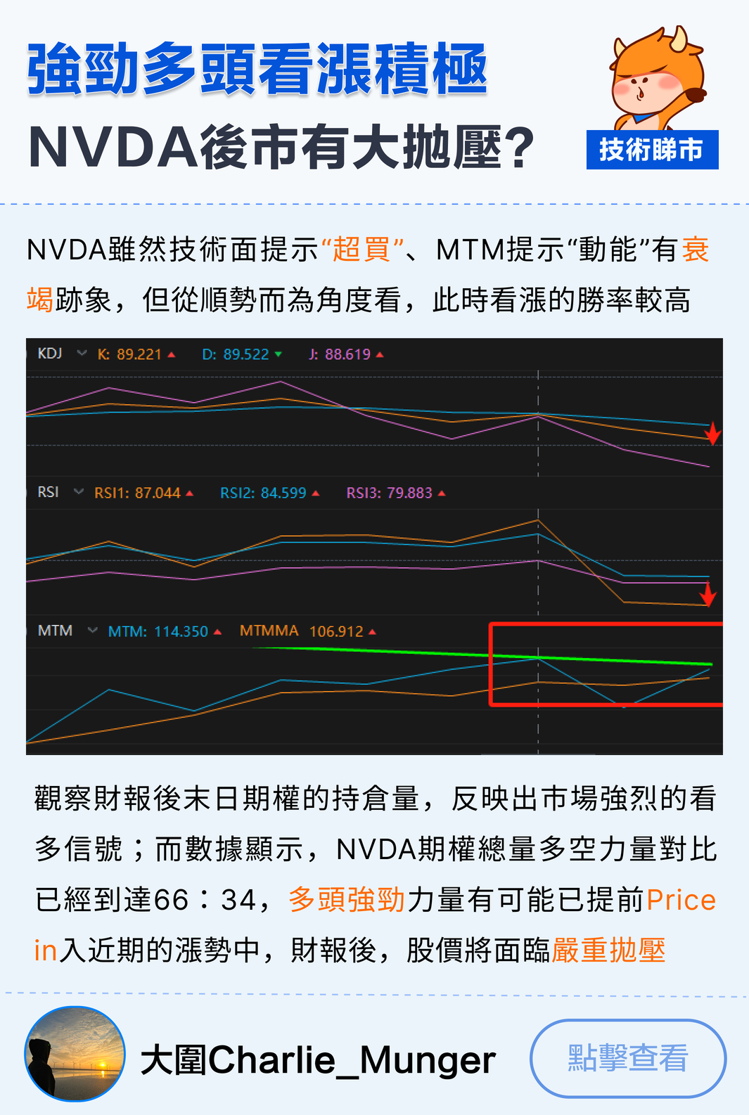 【技術睇市】美股破頂，英偉達業績來襲！超微電腦等芯片股還能漲嗎？