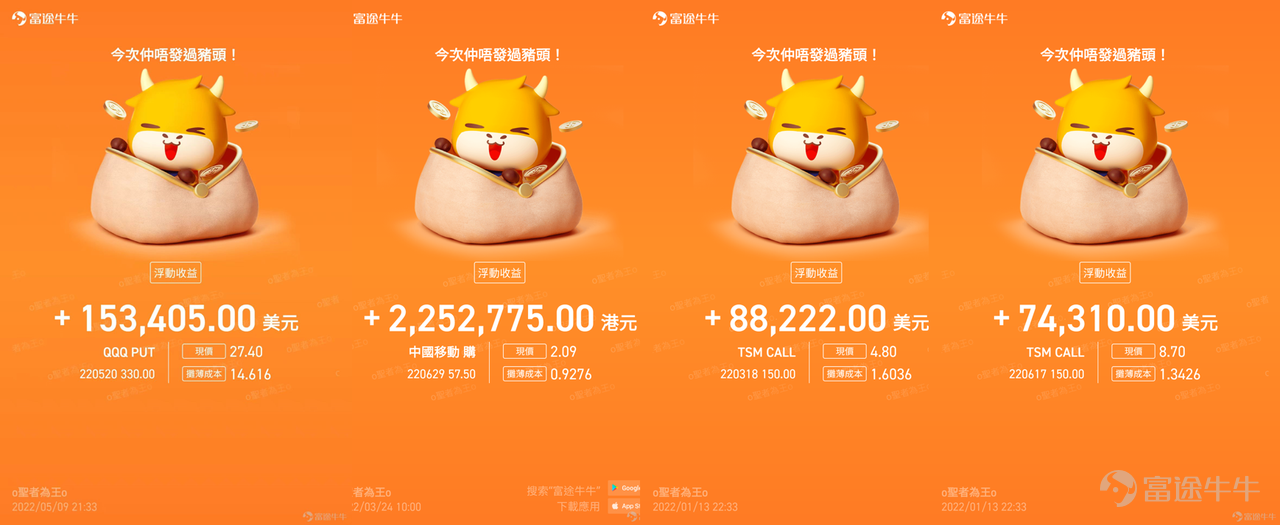 投資是你對這個世界認知的兌現 @o聖者為王o 2022年新星牛友，富途9周年全球九位牛友代表之一 投資成績：「6位數」本金賺到「8位數」，近期連續兩周實現近千萬利潤 溫馨提示：本文內容較長，建議點贊收藏再細讀，文末互動有驚喜[呲牙] 一、連續賺到千萬利潤，究竟做了哪些操作？ ①2日賺近千萬，有史以來的「最佳交易」 Q：非常感謝聖者為王（下文簡稱Benson）接受本次訪談，近期我們看到你在牛牛圈發文分享2日賺近千萬，連續兩周盈利達「8位數」，很好奇你進行了什麽交易？ A：牛友好呀，我是聖者為王。正如我在牛牛圈發文所說，9月底、10月初我實現了連續兩周的千萬利潤，這打破了我個人的記錄。我之前曾經講過這次操作可能是自己有史以來的「最佳交易」，目前來看，我的預判正在被市場一步步兌現，也是相當值得高興。 在8月中下旬到9月初，恒指一度出現「小反彈」，指數漲到18800點附近的位置。當時結合港股整個宏觀面其實是比較弱的狀況，我認為恒指在這個「水位」上升動力是不足的。加之，自己預判9、10兩個月港美股的波動性（回調壓力）會比較大，於是我在8月底...