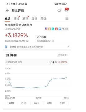 強勢的美元帶來相對高收益的美元貨幣基金
