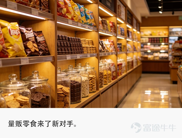 來源 | Tech星球 文 | 張寧洢 在量販零食競爭得如火如荼的當下,一批新型零食店正在崛起。 他們不僅拋棄了低價多品類的零食店優勢,還主打「短保質期」的優質產品,這樣的「新鮮零食店」成爲了零食屆的新星。不同於街頭巷尾的量販零食店,他們開局就闖入了各地的核心商圈,甚至還走入了一線城市的中心商場。 雖然目前其規模無法與量販零食相比,但其擴張速度卻不可小覷,成立僅一年的「幾多全」不到一年就開出60餘家自營門店,更是喊出了「衝擊千店」的目標,其他品牌也在迅速擴張,不斷拓展範圍,走入更多城市。 新鮮零食究竟是什麼來頭,能在擁擠的零食賽道殺出一條新路嗎? 不走低價,量販零食來了新對手 下午5點,「一慄·nutco」(後文簡稱一慄)北京合生匯店門口排着長隊,顧客們正在拿着籃子等待結賬。門口的試吃小推車、16.8元兩瓶的新鮮罐裝茶飲優惠區,圍滿了試吃和挑選的顧客,走進店內,是隨處可見的試吃區和明廚製作現場。在合生匯這樣網紅店雲集的核心商圈,這家店也毫不遜色,顯然成爲了新的「地標」,其火爆程度不輸每天排長隊的烘焙店「黃油與麪包」。 據Tech星球觀察,一慄內的商...