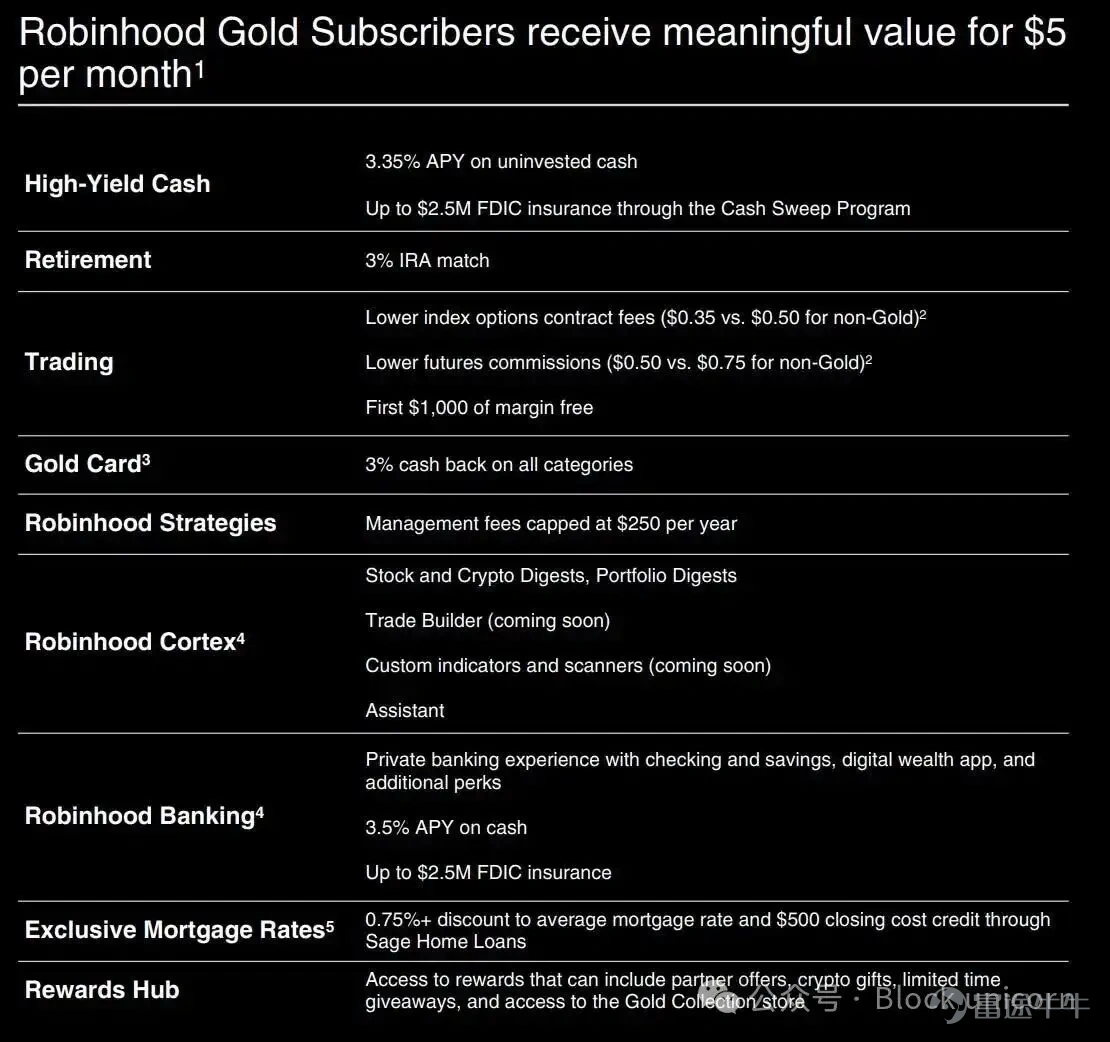 作者：Prathik Desai 編譯：Block unicorn  幾周前，我稱 Robinhood 爲金融超市，因爲它在一個平台上就能滿足美國人的所有金融需求。在《打造金融超市》一文中，我寫道，只要 Robinhood 能將其旗下十幾家企業連接起來，並向超過 2800 萬的註冊用戶交叉銷售各種產品，它新推出的連鎖平台本身並不需要盈利。 我仍然認爲這個論點方向是對的，但在力度上有所欠缺。 今天早上，我身處地球另一端，觀看了 Robinhood 的第二季度業績電話會議。會後，我感覺「金融超市」這個概念低估了該公司未來的發展潛力。超市的繁榮在於吸引更多顧客進店。Robinhood 的第二季度業績表明，它之所以能夠蓬勃發展，是因爲它讓那些最初通過 Robinhood 應用購買 A 產品的用戶，購買更多 A 產品，更頻繁地購買，並且逐漸對 Robinhood 上的 B、C 和 D 等產品也產生了興趣。 正因爲該公司能夠做到這一點，所以最近它發展迅猛，甚至沒有吸引更多人第一次走進它的大門。 在今天的文章中，我將向你介紹 Robinhood 超市背後的運作機制，...