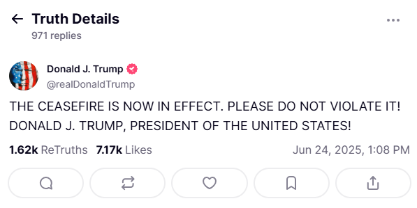 Trump announces a ceasefire! Is it a turning point or a delay tactic?