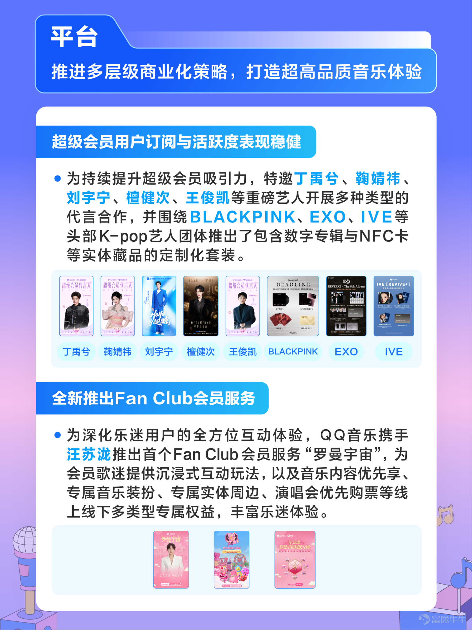 Today, we released our Q1 2026 earnings report. In the first quarter of 2026, Tencent Music Entertainment Group maintained robust growth. Tencent Music’s total revenue for the first quarter was 7.9 billion yuan, an increase of 7.3% year-over-year; adjusted net profit reached 2.33 billion yuan, up 4.8% year-over-year; adjusted EBITDA amounted to 2.83 billion yuan, a 10.5% year-over-year increase. Revenue from music-related services showed diversified growth, increasing 12.2% year-over-year to 6.51 billion yuan this quarter. Among that, revenue from music-related membership services reached 4.57 billion yuan, a 6.6% year-over-year increase; revenue from music-related non-member services grew particularly strongly, surging 28.0% year-over-year to 1.94 billion yuan Building on its 'one body, two wings' strategy of content and platform, Tencent Music is committed to comprehensively cultivating the music ecosystem, creating a differentiated one-stop music service platform, and continuously empowering the value release of high-quality music IPs. On the content side, Tencent Music strengthens its content ecosystem advantages, consolidates its evergreen music library, creates more popular self-produced content, and continues to make efforts in live performances, music merchandise, and artist collaborations. On the platform side, it stabilizes user scale through diversified operations and provides multi-level membership services to offer differentiated music experiences for different user groups with varying music needs. Looking ahead, Tencent Music remains committed to creating long-term value, transforming music IP value into innovative development momentum, and collaborating with industry partners to expand new horizons for the thriving growth of the sector...