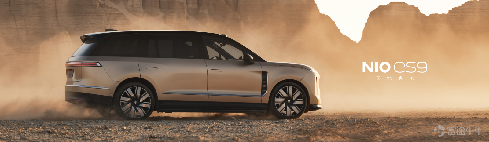 Nio ES9 'Morning Glow Gold' exterior color