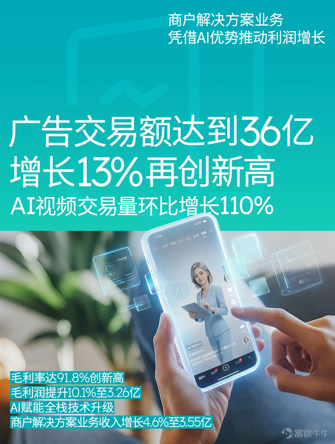 On March 26, Yeahka (9923.HK) released its 2025 annual earnings report. Maintaining a leading position in the payment industry, Yeahka achieved steady growth in its full-year performance and continuous enhancement in profitability, driven by the deep integration of AI into its business and the accelerated expansion into overseas markets. As a leading payment technology platform, Yeahka is dedicated to creating value for merchants and consumers. In 2025, Yeahka made significant progress in commercial upgrades and profitability enhancement, expanded its overseas operations further, and integrated AI technology more deeply across all business lines, painting a clear blueprint for the company's future sustainable development and effectively driving long-term profitability improvements. Looking ahead, Yeahka will accelerate the expansion of its global business footprint while continuing to consolidate its leading position in the domestic market. We will continue leveraging cutting-edge artificial intelligence technology to serve our merchant partners, committed to enhancing long-term profitability and creating greater value for the company.