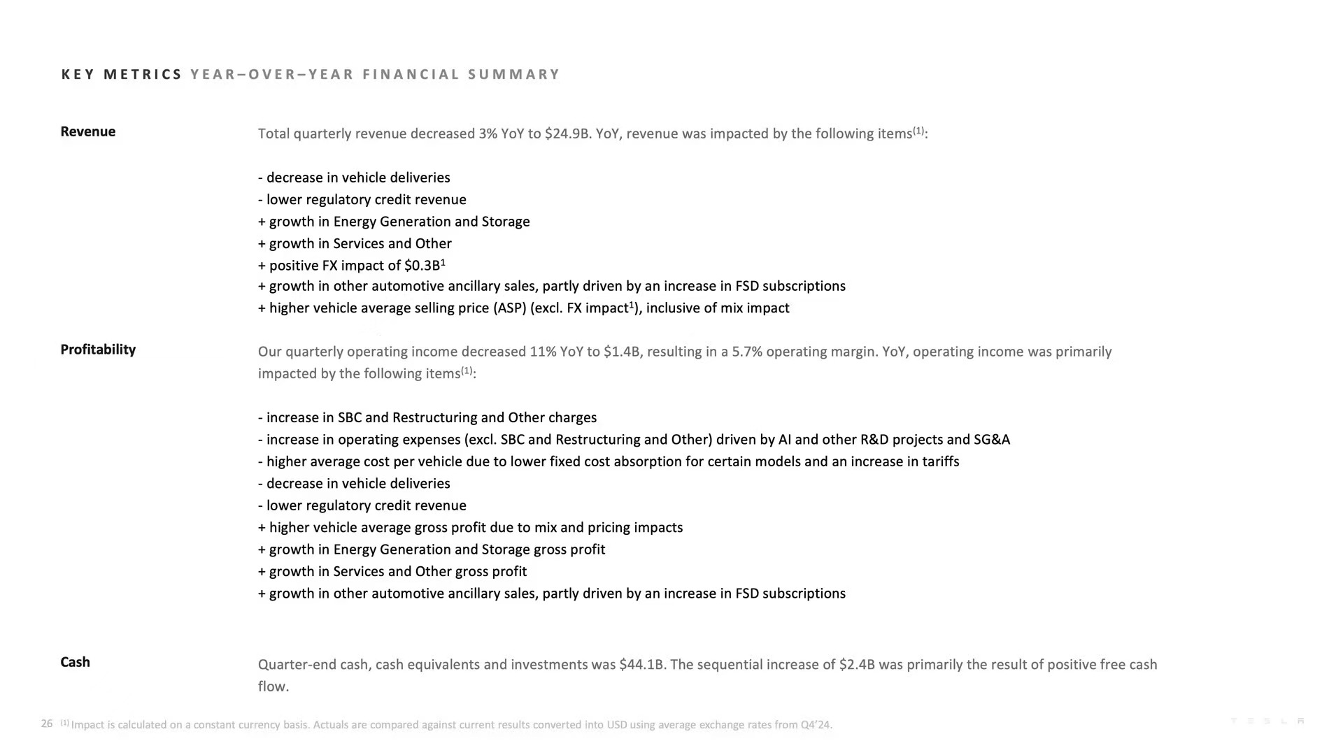 Tesla Q4 and Full-Year 2025 Earnings Report