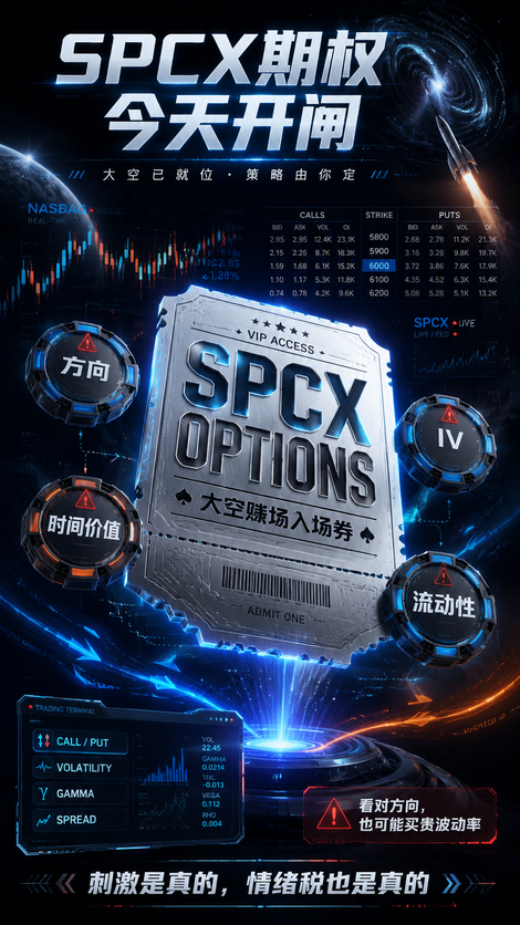 The space casino is open 🚀 SpaceX options start trading today
