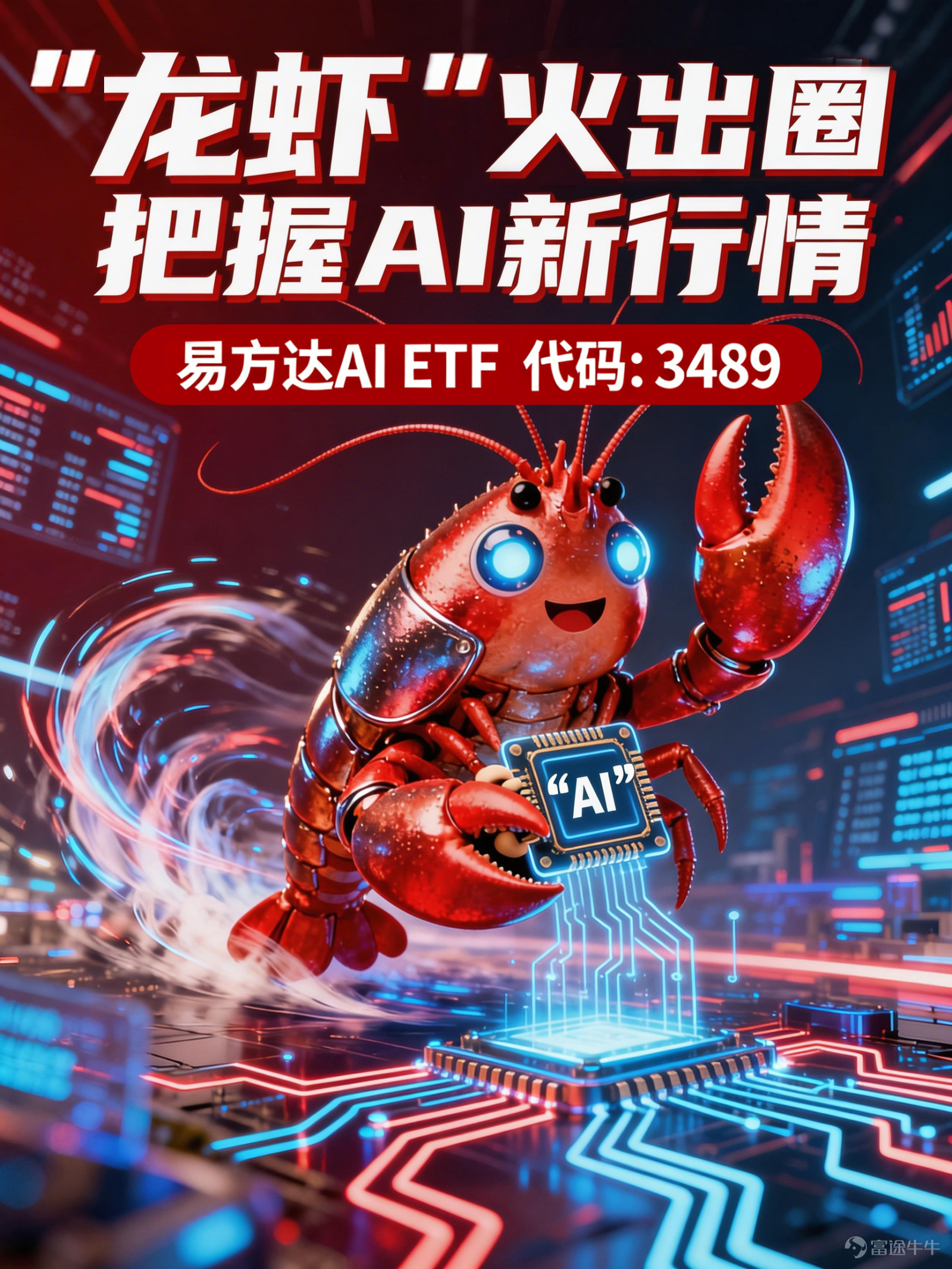 一、OpenClaw 「龍蝦」 火了，這到底是什麼？ 近期，開源 AI 執行框架OpenClaw（諧音 「龍蝦」）成爲行業焦點。它不再是單純陪你聊天的 AI，而是一個能讓 AI 「辦事」的工具包。 騰訊、智譜等大廠迅速跟進：騰訊推出兼容OpenClaw的WorkBuddy及支持一鍵部署的QClaw，並接入微信、QQ雙端，推動國民級應用的 AI 升級；智譜上線工具降低部署門檻。同時，深圳、無錫等地出臺政策支持，支持基於OpenClaw的創業與生態發展。 二、背後的投資邏輯：算力與生態的雙重催化 這波熱潮對投資者意味着什麼？核心有兩點： 1.算力需求：打開新的增長空間 AI 「執行任務」（如自動處理文檔、跨軟件操作）所需消耗的 Token 量相較於普通對話呈現指數級增長，單次任務即可消耗數十萬乃至數百萬 Token。這將催生出全新的算力增量市場，或進一步延續算力產業的高景氣週期。 2.生態格局：應用生態迎來關鍵躍升 當 AI 嵌入微信、QQ 等國民級應用，「執行型AI」將從工具變爲服務全民的基礎觸點。應用端的大規模普及將反...