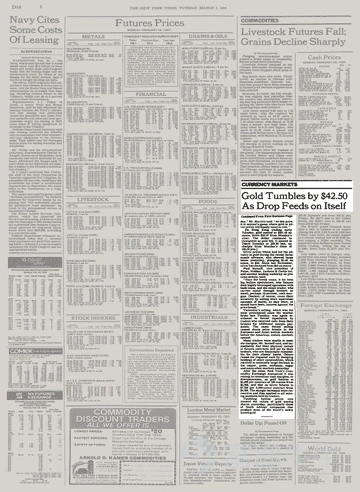 黃金本週遭遇 43 年來最慘烈的單週跌幅,歷史的回聲令市場不寒而慄。 本週,黃金跌幅創下自 1983年 3 月以來最大單週跌幅,現貨金價連續八個交易日下跌,爲 2023年 10 月以來最長連跌紀錄。與此同時,白銀本週跌幅超過 15%,鈀金與鉑金亦同步走低。 此輪暴跌的導火索,是中東戰事持續升溫推高能源價格,進而壓制減息預期。市場對聯儲局加息的押注升至 50%,令這一輪貴金屬拋售浪潮愈演愈烈。 更令市場警覺的是,當前局面與 1983年 3 月那場由中東產油國大規模拋售黃金引發的歷史性崩盤高度相似——當年,石油收入驟降的 OPEC 成員國被迫變賣黃金儲備換取現金,金價在數日內暴跌逾百美元。 值得注意的是,據歷史數據顯示,本週黃金的跌幅正是 43 年前那場"賣金籌資"風暴以來最慘烈的一次。 減息預期瓦解,黃金避險邏輯失效 美國與以色列上月對伊朗發動攻擊以來,黃金已連續數週下跌,這與傳統意義上"避險資產"的角色形成鮮明反差。 原因在於,戰爭帶來的不是寬鬆預期,而是通脹壓力。目前,市場對聯儲局政策路徑的預判已發生根本性逆轉。 交易員...