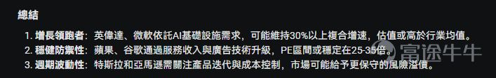 本篇文章來自「AI掘金術」專欄，本專欄力求幫助大家利用好牛牛AI以達到更優的投資決策。若對此感興趣，歡迎[鏈接: 點擊此處]加入學習，後續專欄有更新時則會收到提醒。若有具體的內容建議，也強烈歡迎大家提出！ 面對各種財經訊息和投資機會，既怕錯過，又怕踩坑？熬夜盯盤、復盤，耗費了大量的精力，但是投資決策似乎依然很難？好多東西看不懂，身邊又無人可問，一個人焦慮和無助著？ 如果你有類似的感覺，有可能是因為你少開了一個外掛。如果你能用好「牛牛AI」這個外掛，或許投資效率會成倍增長，你的投資將得到高效賦能。 而在AI時代，能夠問好一個問題，或許比知道某個問題的答案，來得更加重要。今天就帶你解鎖「牛牛AI」的多個實用的提問技巧，不管你是否使用過「牛牛AI」，都有可能有所收穫。 技巧1：智能選股懂你心思——一句話精準定位潛力股 🎯提問示例： “篩選出高股息的股票，並且需要市值較高、流動性較好。” “篩選一些成長型股票，年復合增長率在20%-25%之間，且需要流動性好。” “篩選出技術指標呈現金叉或突破趨勢的股票，且需要市值較高、流動性較好。” “給...