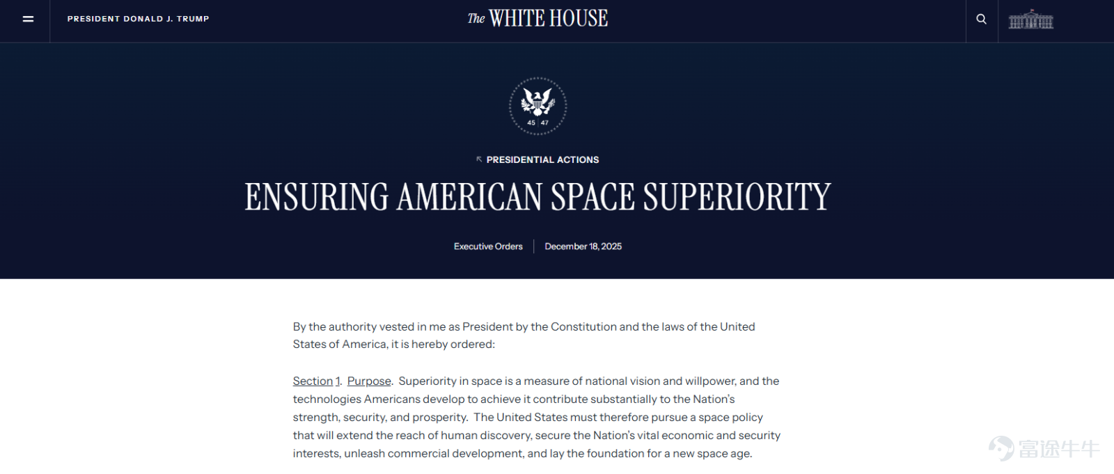 On Thursday Eastern Time, Trump signed an executive order outlining a vision for an "America First" space policy to ensure U.S. leadership in space exploration, security, and commerce. The main objectives of this executive order include: Return to the Moon:Directing the National Aeronautics and Space Administration (NASA) to return Americans to the Moon by 2028 through the Artemis program. Lunar Base:Establishing preliminary infrastructure for a permanent lunar outpost by 2030. Space Nuclear Power:Advancing the deployment of nuclear reactors on the lunar surface and in orbit, with plans to be launch-ready by 2030. Commercialization and the International Space Station:By upgrading infrastructure and developing commercial pathways, the goal is to replace the International Space Station (ISS) by 2030, stimulating private sector investment. Space Security:Developing next-generation missile defense technology (as part of the 'Golden Dome' program) and enhancing detection capabilities for threats in cislunar space. Overall, this executive order represents a comprehensive plan addressing many aspects of space policy, including proposing ways the government can reform its acquisition of space assets and invest in technological fields,with expectations that the U.S. space market will attract at least $50 billion in additional investments by 2028. Market observers view this plan as marking a further push by the U.S. in the space race, transitioning from a 'quantity-focused' phase (launching satellites) to a 'quality-focused' phase (building infrastructure). Additionally,it implies potential benefits for...