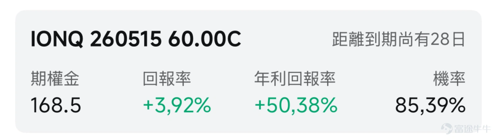 一、市場風向標:美股連漲,太空與量子計算雙賽道共振 前一交易日美股三大指數全線收漲,科技成長板塊領跑大盤,太空、量子計算概念股彈性較強。太空概念股在SpaceX上市預期下持續走強,而量子計算賽道則英偉達佈局量子計算消息面催化下迎來估值重估窗口。 由於美股連續上漲,其中納斯達克指數已十二連漲,市場短期或有超買壓力,尤其是太空、量子計算等短期漲幅較大標的,持有上述標的投資者,此時面臨獲利離場但擔心錯過漲幅、繼續持有但怕市場回調的兩難選擇,此時,通過期權賣方策略可以對沖風險、進退自如。 二、熱門標的關注 $Rocket Lab (RKLB.US)$:太空概念迎催化+投行上調目標價,Neutron火箭成估值核心變量 商業航天龍頭 $Rocket Lab (RKLB.US)$ 前一交易日收報82.93美元,漲12.68%。 公司近期催化劑密集,投行密集上調公司目標價:4月14日完成對德國激光通信巨頭Mynaric的收購,將光學通信終端技術垂直整合,進一步強化衛星製造關鍵環節的供應鏈掌控力。4月7日,Citiz...
