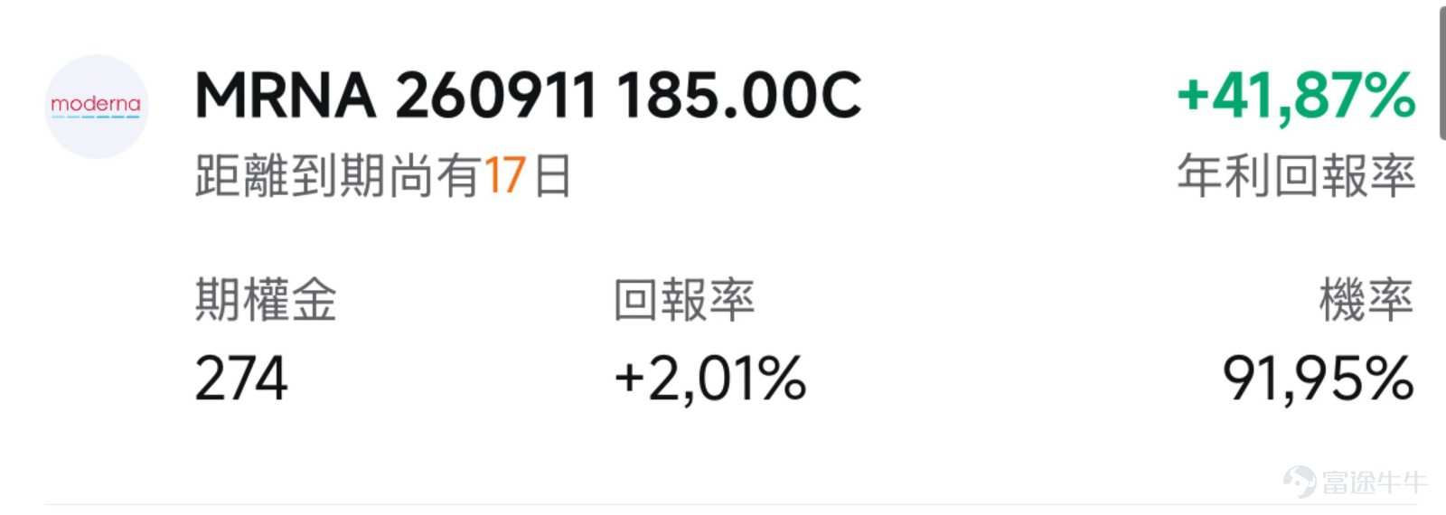 一、MRNA：mRNA癌症疫苗三期大捷引爆情緒！巨震之後多空博弈加劇 $Moderna (MRNA.US)$ 周一收跌4.30%，報138.89美元，盤中最高觸及145.50美元，最低下探至130.00美元，日內振幅高達10.68%。成交額43.31億美元，換手率8.485%。 此前上周三（8月19日）， $Moderna (MRNA.US)$ 單日暴漲176.97%，股價從62.96美元直接拉升至174.38美元，隨後兩個交易日經歷劇烈震盪——周四回落23.55%，周五反彈8.86%。 技術面分析： $Moderna (MRNA.US)$ 在8月19日之前長期處於53—68美元區間震盪。8月19日的天量暴漲徹底改變了技術形態，股價一步跨越所有中短期均線壓力，但隨後三個交易日在130—176美元區間劇烈寬幅震盪，短線呈現典型的「暴漲後高位劇震」形態。當前支撐位關注130美元（周一盤中低點），上方壓力位關注155—176美元（周四、周三高點區域）。 量能方面，8月19日單日成交額高達292.69億美元，此後逐步回落但仍遠...