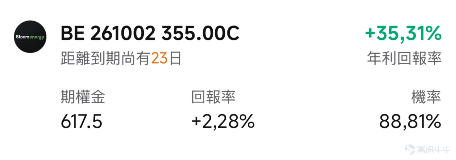 一、Bloom Energy:納入標普500點燃指數基金搶籌,放量上漲 9月8日(周二), $Bloom Energy (BE.US)$ 收報277.22美元,單日大漲9.63%,盤中最高觸及283.83美元、最低259.78美元,成交額76.06億美元,量比2.201,換手率9.857%,明顯放量。此前9月3日、4日已分別上漲8.41%、7.35%,股價從213美元一帶快速抬升至277美元上方。 技術面分析: 短線呈放量突破形態。9月8日股價收在277.22美元,一舉站上9月4日253美元附近的整理平台上沿,並刷新本輪反彈新高區域。上方壓力先看283.83美元盤中高點與300美元整數關口,更上方是351.28美元的歷史高位區;下方支撐先看250美元左右突破平台,再看60日均線238美元一帶。 量能上,成交額顯著放大,顯示資金大舉湧入。短線狀態為趨勢偏強的放量突破,但單日漲幅大、換手接近10%,需防獲利回吐引發的沖高回落。 消息面解讀: 核心催化來自指數成分股調整:BE將納入標普500指數,本月下旬正式生效。影...