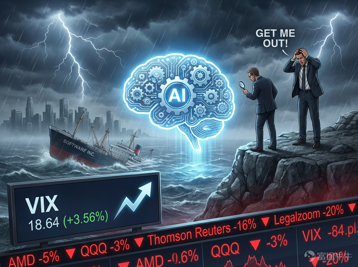 How's your US stock account doing these past two days? For fellow investors holding tech and software stocks, you may feel the pain of asset shrinkage. However, take comfort in knowing that this is not a battle you're fighting alone. Below, we will try together,to identify where the wind is coming from amidst this volatility storm, hold steady to our inner anchor, and seek ways to find certainty in uncertainty. 1. What Wind Blew Last Night? A Stress Test for Tech Stocks Yesterday (February 4), the divergence in trends among the three major US indices was significant. The index most centered on tech stocks $Nasdaq Composite Index (.IXIC.US)$ suffered the deepest decline at 1.51%, signaling considerable profit-taking or adjustment pressure on the tech sector. $Dow Jones Industrial Average (.DJI.US)$ rose against the trend by 0.53%, showing sector rotation within the market, with funds potentially flowing into relatively defensive or traditional economic sectors. $S&P 500 Index (.SPX.US)$ It fell by 0.51%, underperforming the Dow, reflecting poor market breadth. Tech stocks faced a large-scale sell-off. $Advanced Micro Devices (AMD.US)$ It plummeted 17.31%, marking the largest single-day drop since May 2017, wiping out all gains since 2026; its earnings outlook missed market expectations, triggering investor panic. The memory chip sector also suffered a collective plunge: $SanDisk (SNDK.US)$ It plunged nearly 16%, ...