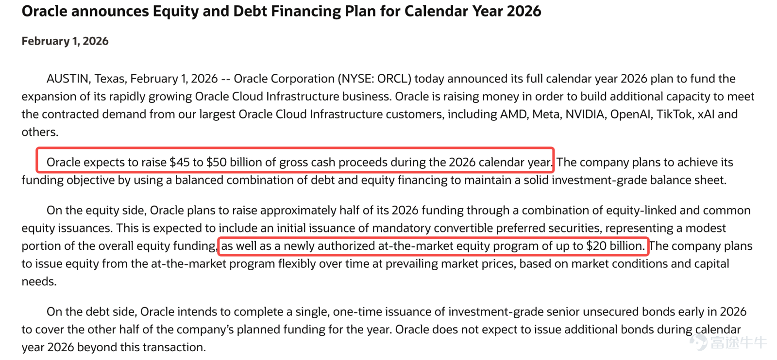 $甲骨文 (ORCL.US)$ 於 3 月 10 日/週二美股盤後公佈 2026 財年第三財季業績。 目前市場一致預期數據顯示，本財季甲骨文預期營收 168.077 億美元，每股收益 1.239 美元，相比去年同期營收仍有較大增幅。然而，在當前的 AI 敘事下，單純的超預期早已不能滿足市場胃口，市場更在乎這份增長背後支付了多少財務代價，以及上季度延續下來的現金流疑慮是否能夠得到解答。 業績回顧：指引、資本開支爭議 回顧 FY26 Q2 業績，甲骨文陷入了典型的增長超預期，但市場不買單的尷尬境地。儘管 OCI/雲業務收入暴漲 68%，RPO 達到驚人的 5230 億美元，但績後股價重挫 10%，揭示了多頭邏輯中的深層裂痕。 暴跌背後的隱憂： 1. 指引不佳帶來的疑慮： 管理層當時給出的 Q3 營收增速指引（16%-18%）和 EPS 指引（1.64-1.68 美元）均雙雙低於市場一致預期。這種「遠期訂單爆表、短期兌現疲軟」的落差，引發了市場對 AI 訂單轉化爲收入速度的強烈質疑。 2. 資本開支持續高速擴張： 公司將年度資本開支預期從 ...