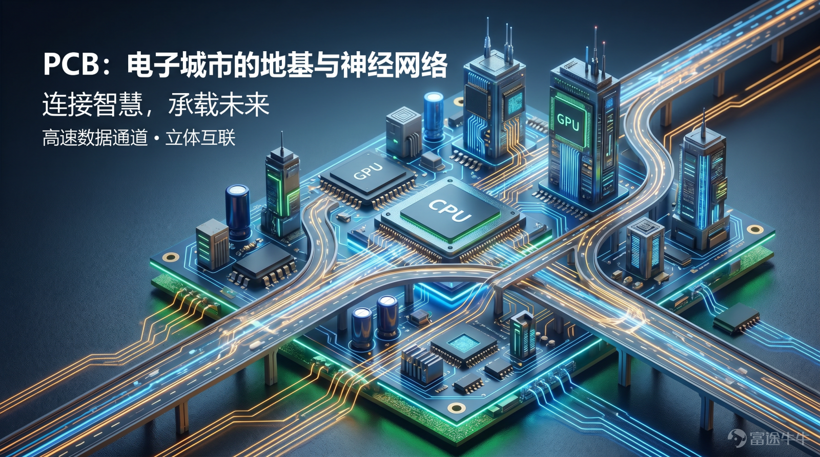 近期，PCB成爲市場裏的「熱點風向」。很多新手牛友可能一頭霧水[疑問]：PCB是什麼？聽起來像個冷門製造業，怎麼突然就成了市場香餑餑？但實際上，這個賽道最近真的「贏麻了」：港股 $PCB概念 (LIST24125.HK)$年內漲幅近200%，港股PCB核心標的 $建滔積層板 (01888.HK)$年內翻近6倍！大資金瘋狂湧入，產品全線漲價，這背後到底藏着什麼財富密碼？牛牛今天帶大家扒一扒PCB這條「神仙賽道」[壞笑]。 PCB到底是什麼？爲什麼AI時代無法離開它？ PCB，全稱是Printed Circuit Board，中文名稱爲印製電路板。它是電子元器件的支撐體，也是電子元器件之間實現電氣連接的載體。業內給它起了個外號叫 「電子產品之母」，言外之意就是所有電子設備都離不開它。 想象一下，如果把一臺電腦、一部手機或者一臺AI服務器比作一座繁華的城市，那麼裏面的各種芯片（CPU、GPU）、電容、電阻就像是城市裏的一座座重要建築。這些建築之間怎麼互通有無呢？這就需要修「高速公路」和「立交橋」把它們連接起來，讓電流和數據信號...