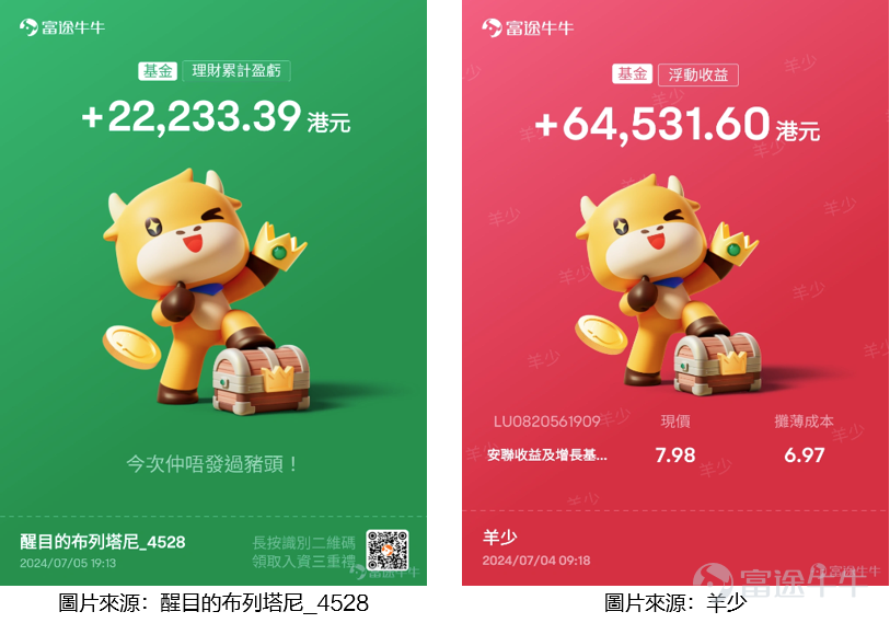 8月以來，美國和日本股市如過山車般刺激，不少持有相關資產的牛友直呼：“受不了”。 許多牛友在經歷過大起大落的行情後，開始尋找更爲穩健的理財方式。 月初，象象發起了[鏈接: #市場波動加劇，點先可以獲得「穩穩的幸福」？#]討論，也收集到了很多牛友的精彩分享。超5600名牛友參與最喜歡的理財產品投票，最受牛友歡迎的產品分別是現金寶、債券基金和派息基金。 [NICE]現在象象帶大家一起看看，在波動加劇的市場環境下牛友們是如何配置自己的投資組合！ PS：以下被精選展示的牛友都將獲得200積分的獎賞！（歡迎牛友們在社區踴躍分享，持倉觀點或持倉曬單等都有可能在下期內容被象象選中！） 1.牛友最愛-現金寶 高利率環境下，近一年富途現金寶美元貨幣基金平均收益回報達5%，因此也做爲牛友長期青睞配置的一類資產。 伴隨減息預期的到來，現金寶的收益水平有所下降，點解仍爲牛友們最鐘意的理財產品呢？我們一起看看還有哪些優勢~👀 [勁]原來現金寶除了具有低風險、收益穩定、0申購贖回率、靈活存取的優點外，還有靈活投資、閒錢增值等優勢。目前高息環境下仍可將其作爲資產避風港，穩定賺取利潤。如： @要政阳 RegentQuant：市場動盪時，多讀書...