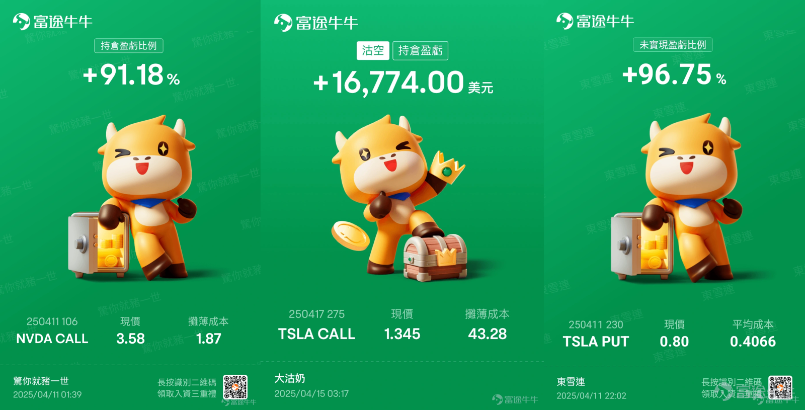 Go to Topics[Share Link: [With prizes] Share trading orders during the performance period to win 66 points!] Share your trading orders to win 66 points The 25Q1 performance period has officially begun, with U.S. bank stocks. $JPMorgan (JPM.US)$ Despite market tariff fluctuations, they still made a strong debut performance.Many mooers have already seized the opportunity before the performance announcements and are laughing all the way to the bank! Next, $Tesla (TSLA.US)$$TENCENT (00700.HK)$$NVIDIA (NVDA.US)$ Which Star Stocks will have their performance results announced one after another? Which individual stock is your favorite for Trade, and what actions will you take during the earnings season? Performance Sir welcomes everyone to Share.Performance period Trade orders + operation insights.Share your Trade ideas with mooers.[Grin] 【Activity Description】 Go to Topics[Share Link: 【With Prizes】 Share your performance period trades to win 66 points!] Show off your performance period earnings and trading insights, for example: [Rich] This is the performance period.What trades have been made, and how is the profit situation?  [Rich] You areHow to grasp the trading buy and sell points, what is the trading idea? There is an opportunity to earn rich points rewards and Futubull merchandise.[Hey][Hey] [Topics Prize] Share your order to win a prize: mooers who Share Trade posts (profit and loss posts/trade points/Hold Positions combinations, any post can be shared) will receive66 pointsa prize.[Nice] Popularity Sharing Prize.: The top 5 mooers sharing content (including real trade orders, word count ≥ 100, interactions ≥ 20) will receive1 longevity cow peripheral as a gift.[Nice] New members showcasing orders will receive additional rewards....