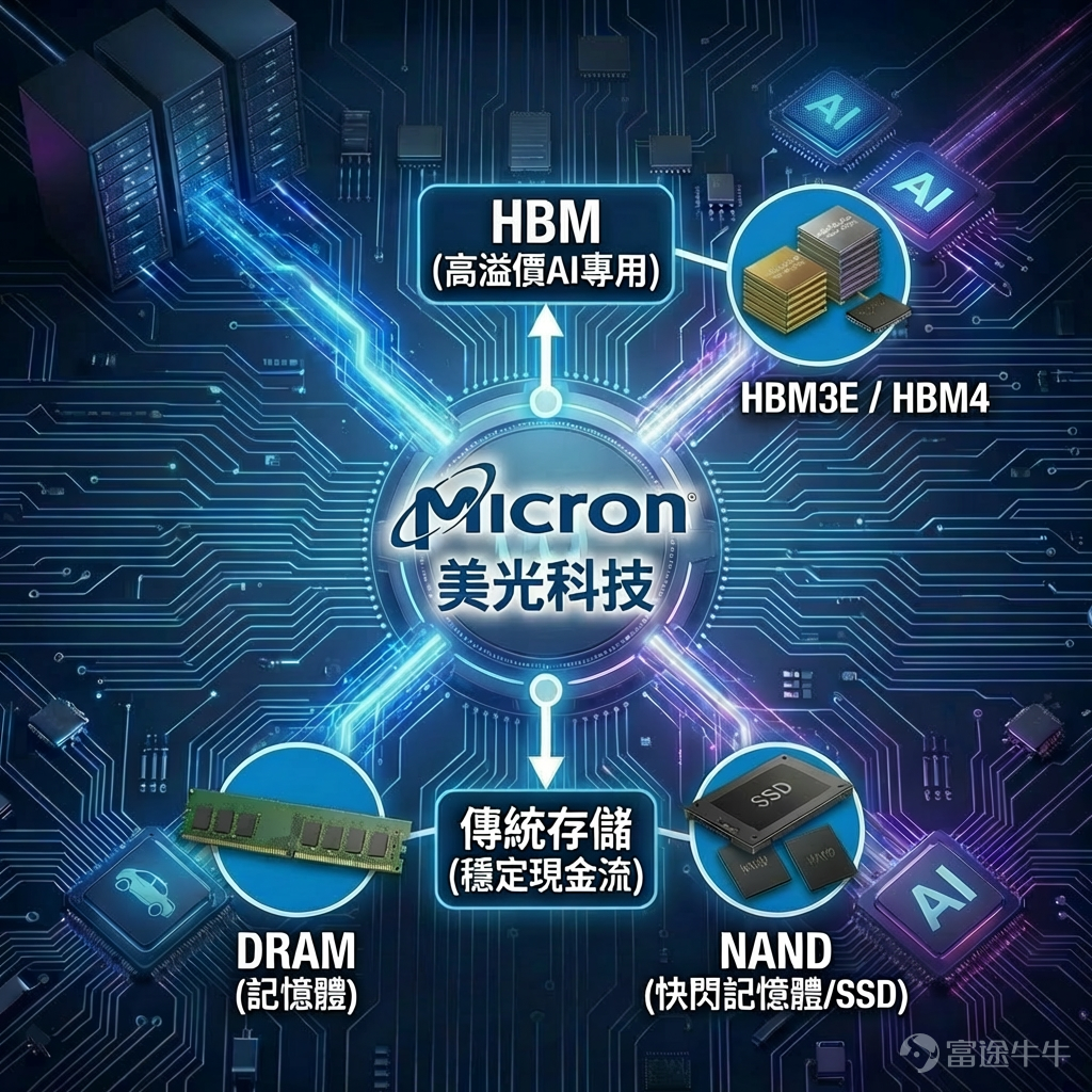3月18日（周三）美股盤後， $美光科技 (MU.US)$ 將發布2026財年Q2業績。市場一致預期，受HBM需求持續強勁推動，美光本季度營收有望突破192億美元，每股收益預計接近8.7美元。[耶] 過去四個季度， $美光科技 (MU.US)$ 股價累計漲幅接近400%，HBM產能已提前鎖定全年供應，華爾街的目標價亦持續上修。[好]而當這些利好逐漸成為市場共識，投資者的焦點開始收窄，最終匯聚成一個核心問題：AI存儲這場盛宴，到底能在美光的利潤表上留下多深的印記？ [士兵]所有人都知道HBM賣瘋了。美光的HBM3E和HBM4已售罄2026全年產能，訂單排至2027年，六家大客戶等候取貨。但市場不再只盯著「賣光」這個結果，而是想知道： 1、良率與定價：技術領先能否兌現為ASP紅利？ 市場不再只看訂單，更緊盯HBM3e良率爬坡節奏、HBM4量產節點，以及下一代產品的定價話語權。美光已提前一季推進HBM4出貨，技術優勢能否持續轉化為售價提升，將是業績核心看點。 2、產能與資本開支：長期供給版圖如何佈局？ 日本廣島96億美元晶圓廠計劃2028年投產H...