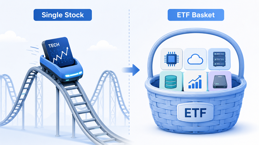 ETF Investment Guide | Tech Stocks Swing Wildly: Is Buying a "Basket" More Stable?