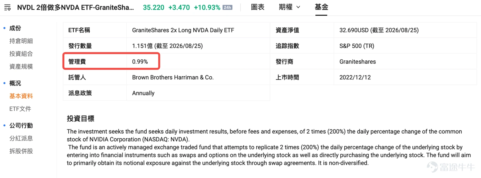 $NVIDIA (NVDA.US)$ The latest earnings report once again delivered impressive results: quarterly revenue reached $96.2 billion, a 106% year-over-year increase, with data center revenue hitting $89 billion. The company also raised its next-quarter revenue guidance to approximately $108 billion and projected a 70% revenue growth rate for the next fiscal year. However, strong earnings do not guarantee that the stock price will only rise. After the earnings announcement, NVDA's share price initially fell, then turned higher during the conference call, with after-hours gains approaching 5% at one point. This reflects continued market optimism about AI demand, but also highlights significant short-term divergence amidst high expectations. For investors looking to bet on NVIDIA, buying NVDA directly is no longer the only option. The market now offers various leveraged, inverse, and income-generating ETFs linked to NVDA. The question is:Even though they are all linked to NVIDIA, different ETFs can have completely different trading strategies. What are the main options for ETFs linked to NVIDIA? The first category consists of the more familiarleveraged long ETFs。 For example, $GraniteShares 2x Long NVDA Daily ETF (NVDL.US)$、 $Direxion Daily NVDA Bull 2X Shares (NVDU.US)$ and $T-Rex 2X Long Nvidia Daily Target ETF (NVDX.US)$ , the goal is to deliver approximately twice the performance of NVDA.dailySimply put, if NVDA rises by 5% on a given day, these E...